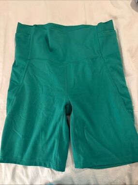 all in motion Teal High-Waist Bike Shorts